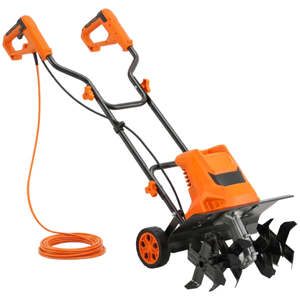 Motozappa elettrica da giardino 111 x 40 x 96 cm lavoro 40 cm profondità 20 cm industriale moderno in acciaio arancione 21_0005677