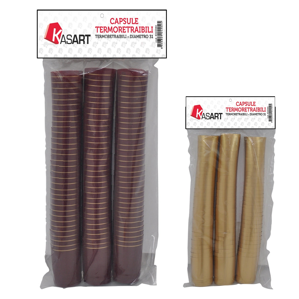1cf capsule termoretraibili per bottiglie vino bordeaux - ã˜ 31 x  h 55 mm cod:ferx.8026984nlm