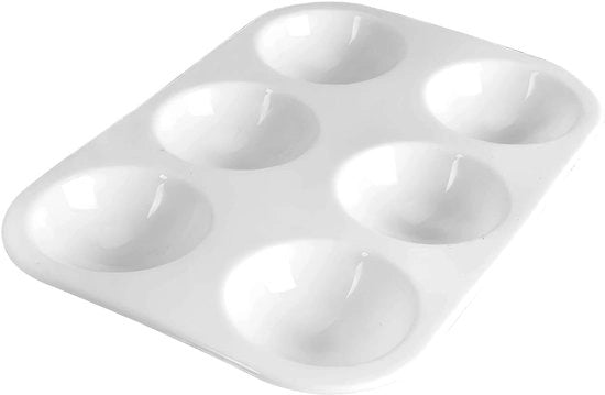 Paletta per dipinti - 24 pezzi - plastica - 12,5 x 8,8 cm