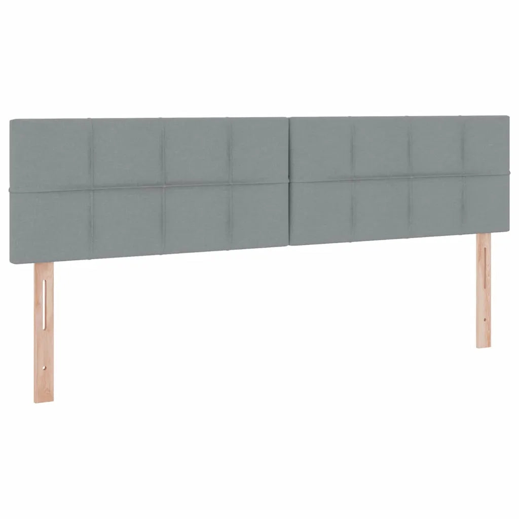 Letto con Contenitore con materasso Grigio chiaro 200 x 200 cm 3370931