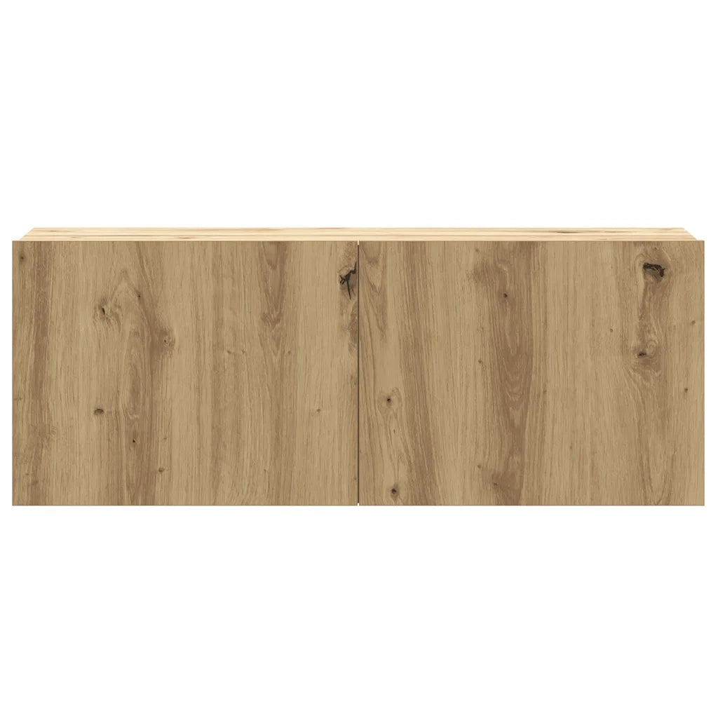 Set Mobile TV 6 pz Montato a Parete Rovere in Legno Multistrato 3329002