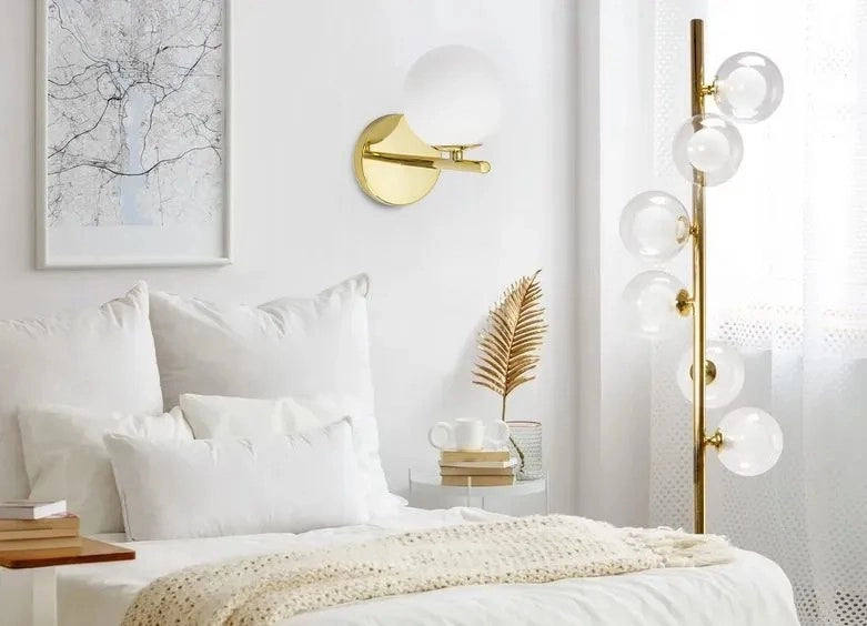 Lampada Da Parete Vetrata Gold APP684-1W