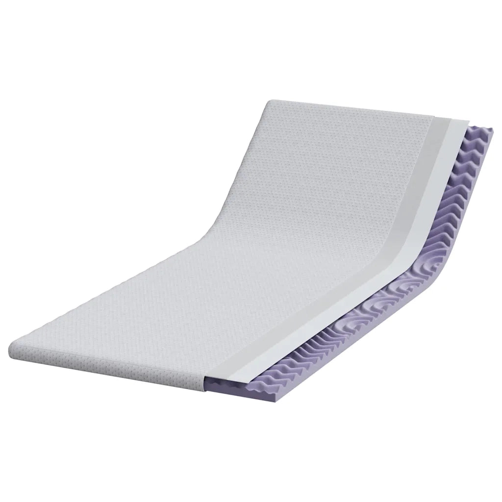 Topper per materasso Bianco 90 x 200 cm Tessuto Jacquard 4106201