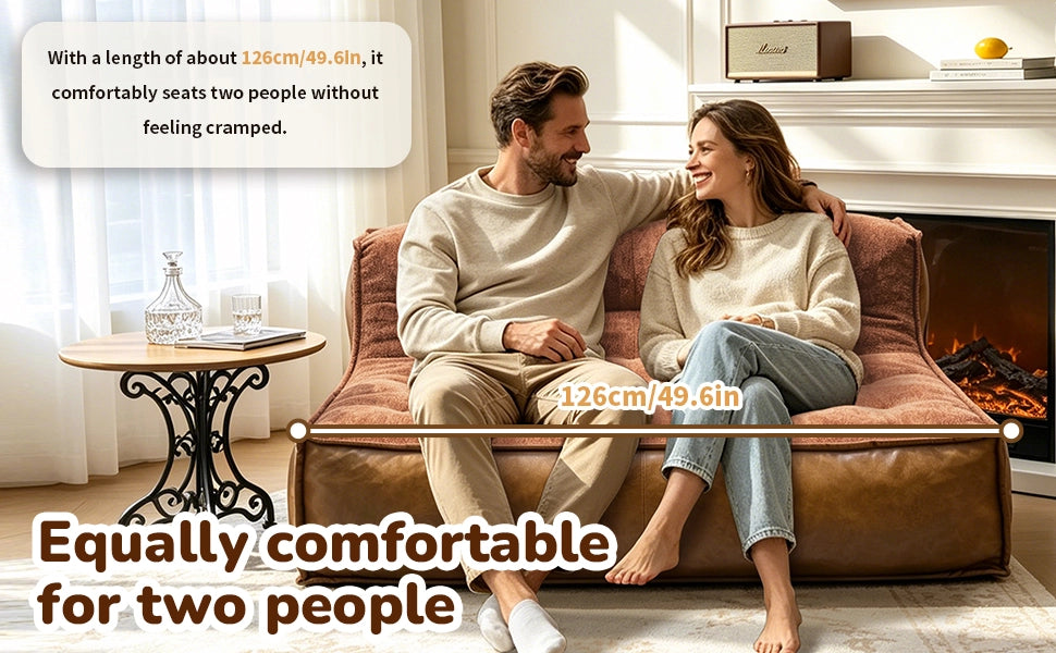Divano 2 Posti con Schienale Trapuntato ¨C MINIMAL ¨C Tessuto, Braccioli, Compatto