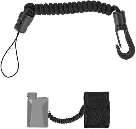 Misuratore di Distanza con Cinturino Rallentabile 8-40cm - Realizzato in Poliestere di Alta Qualità - Adatto per Caccia/Pesca/Alpinismo/Campeggio - Utile Strumento di Supporto - Protegge l'Apparecchiatura - Corda
