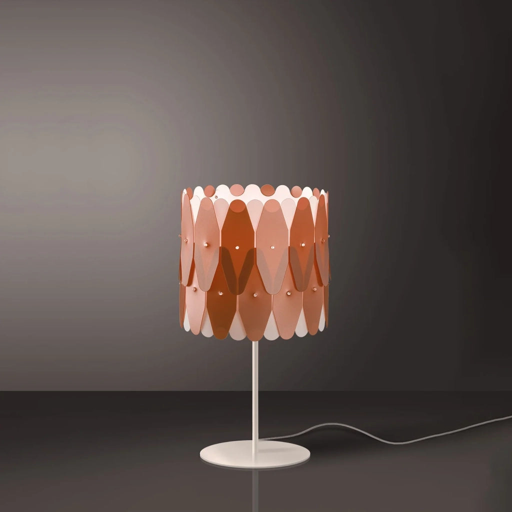 Lampada Da Scrivania-Ufficio Moderna Amanda Polilux ® Rame E Metallo 1 Luce E27