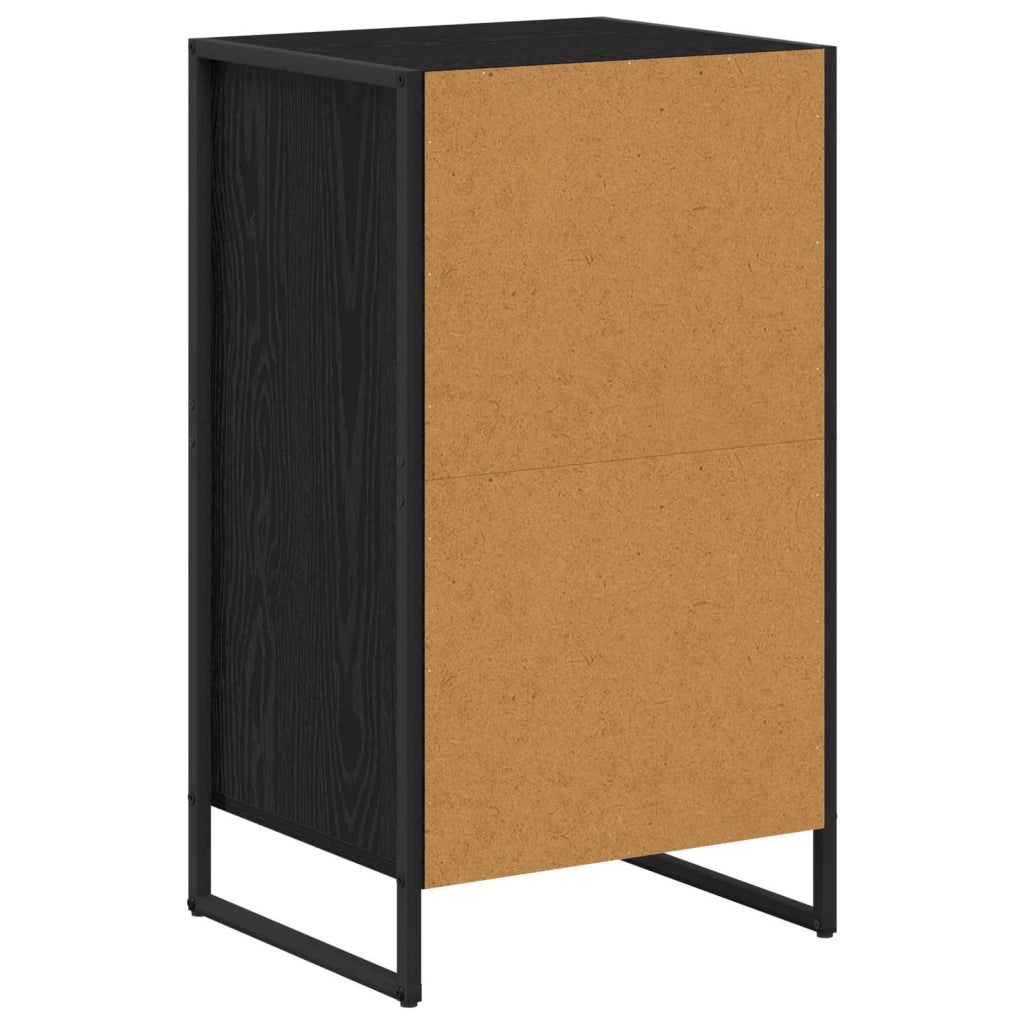 Credenza | Madia | Buffet da pranzo | Armadio da pranzo Rovere Nero 42 x 36 x 75.5 cm Legno multistrato