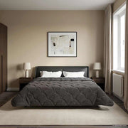 Piumino Letto Estivo 200 x 240 cm Estate Antracite Traspirante 42026161