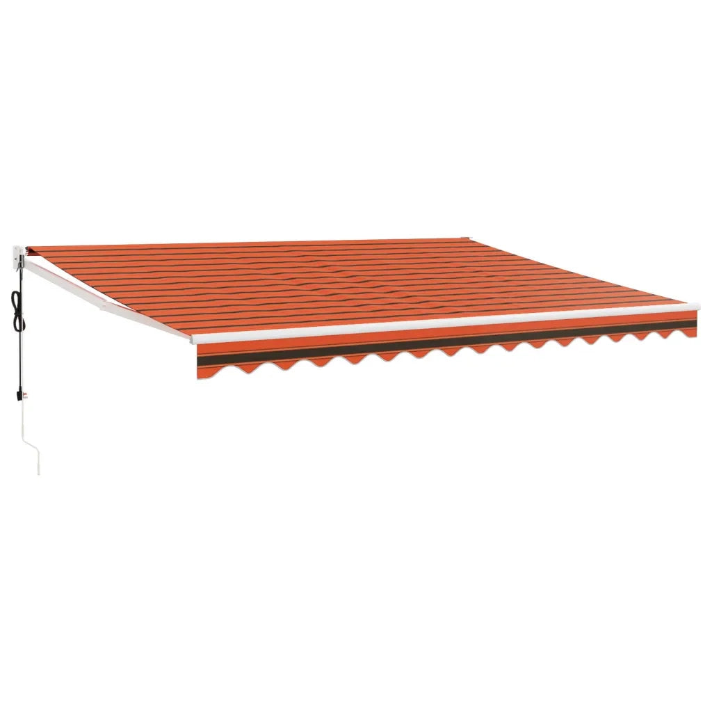Tenda Sole Automatica Retrattile Arancione e Marrone 4x3 m 3154493