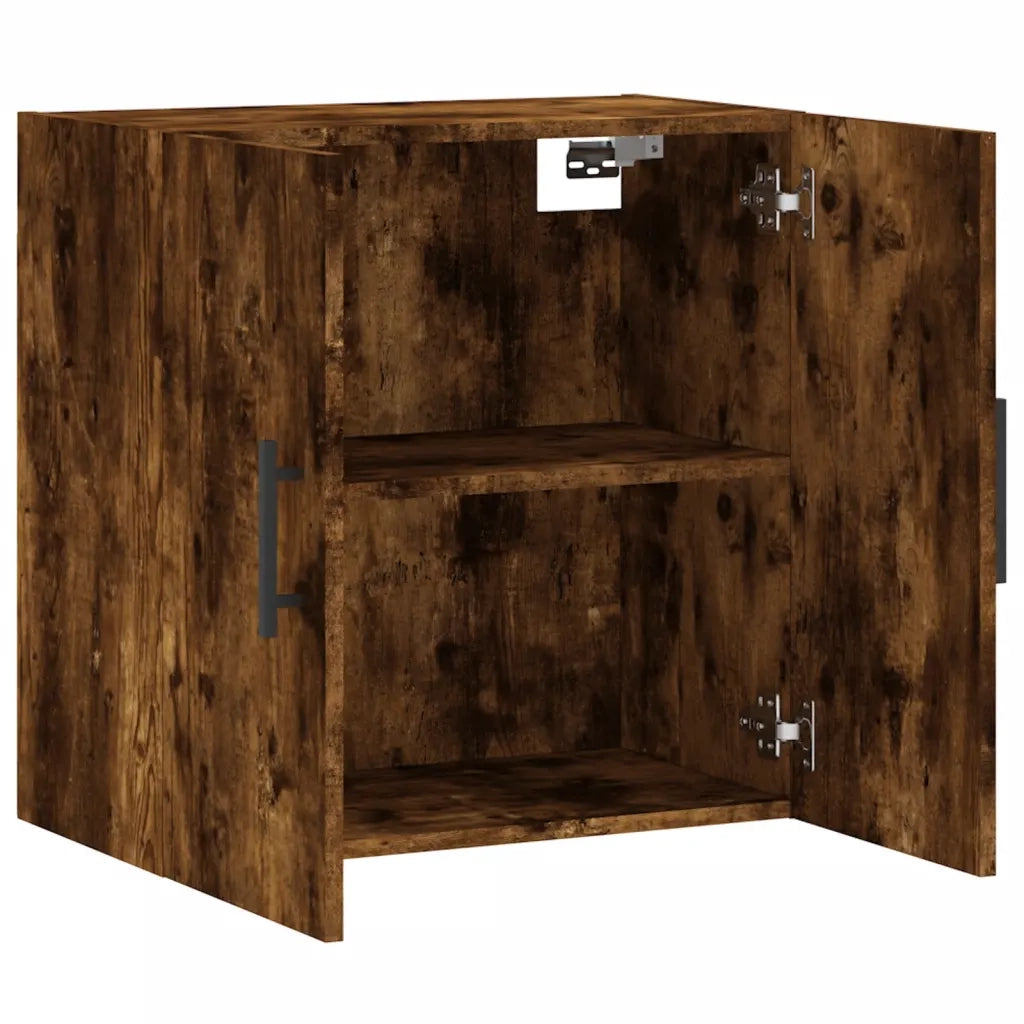 Armadietto a Muro Rovere Fumo 60x31x60 cm in Legno Multistrato 829993