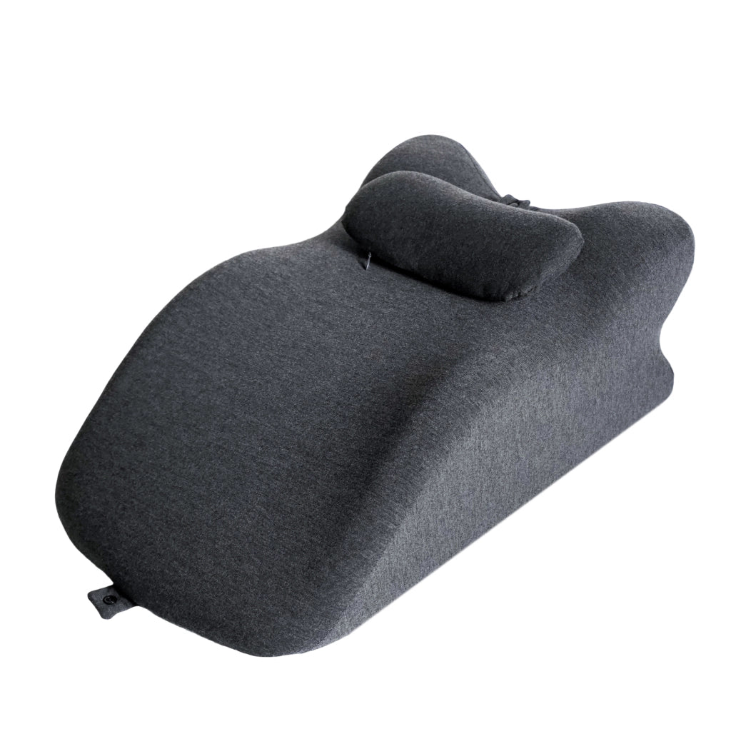 Cuscino a cuneo ergonomico ULEVR 40x15x15 cm in memory foam, 27¡ã, rivestimento sfoderabile grigio scuro