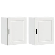 Set di 2 pensili da cucina ottimizzano lo spazio di stoccaggio 50 x 31 x 60 cm in legno ingegnerizzato bianco 02_0050343