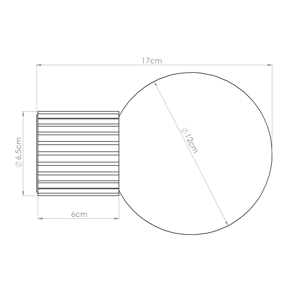 Lampada da parete HALO nera IP44