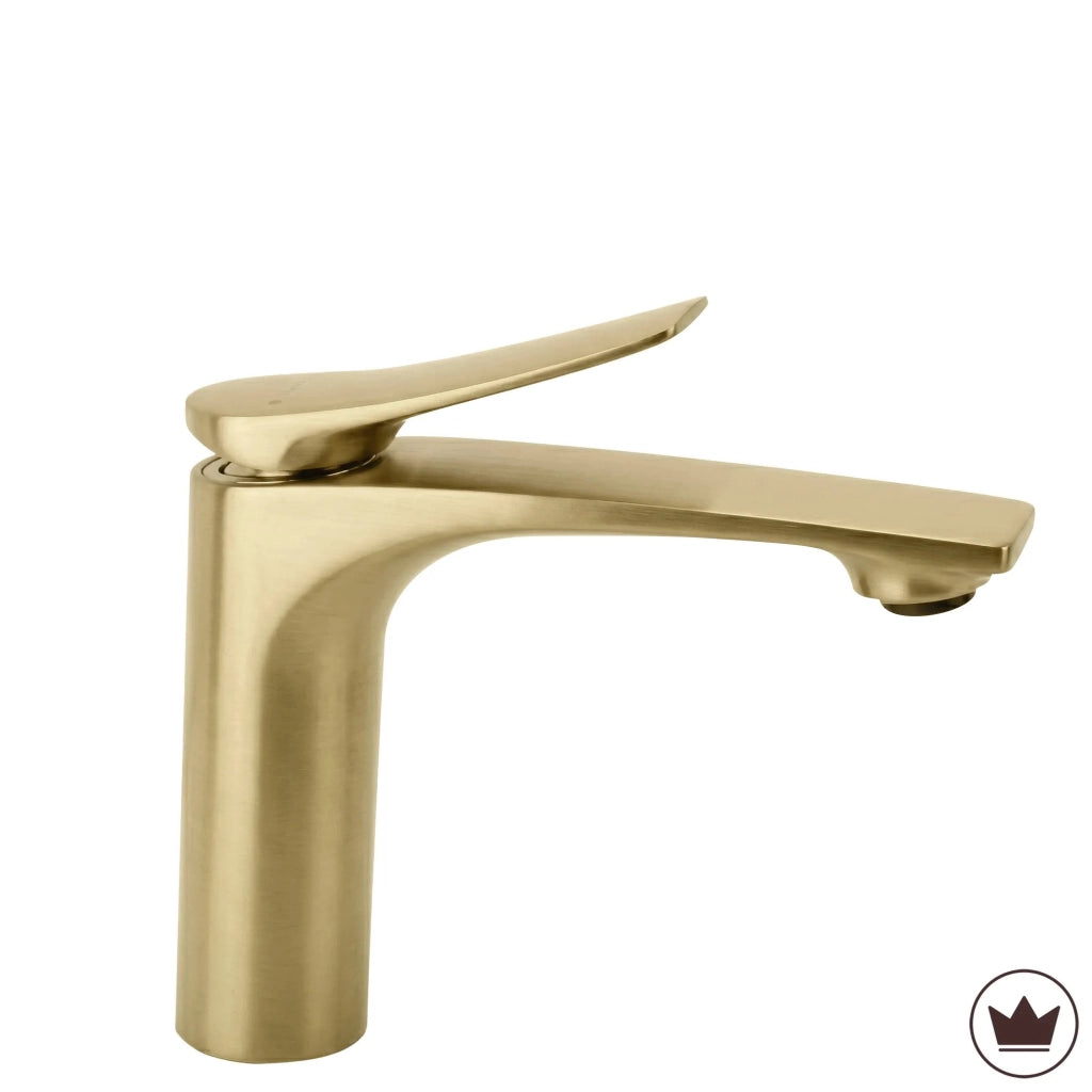 Rubinetto Per Lavabo Premium Rea Vision Gold Brush Low