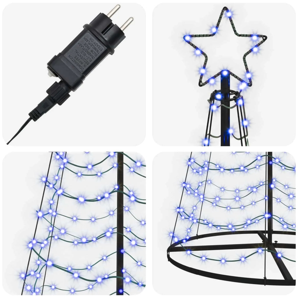 Albero di Natale LED a spirale con base EKENAS 250 cm 370 LED 42056571