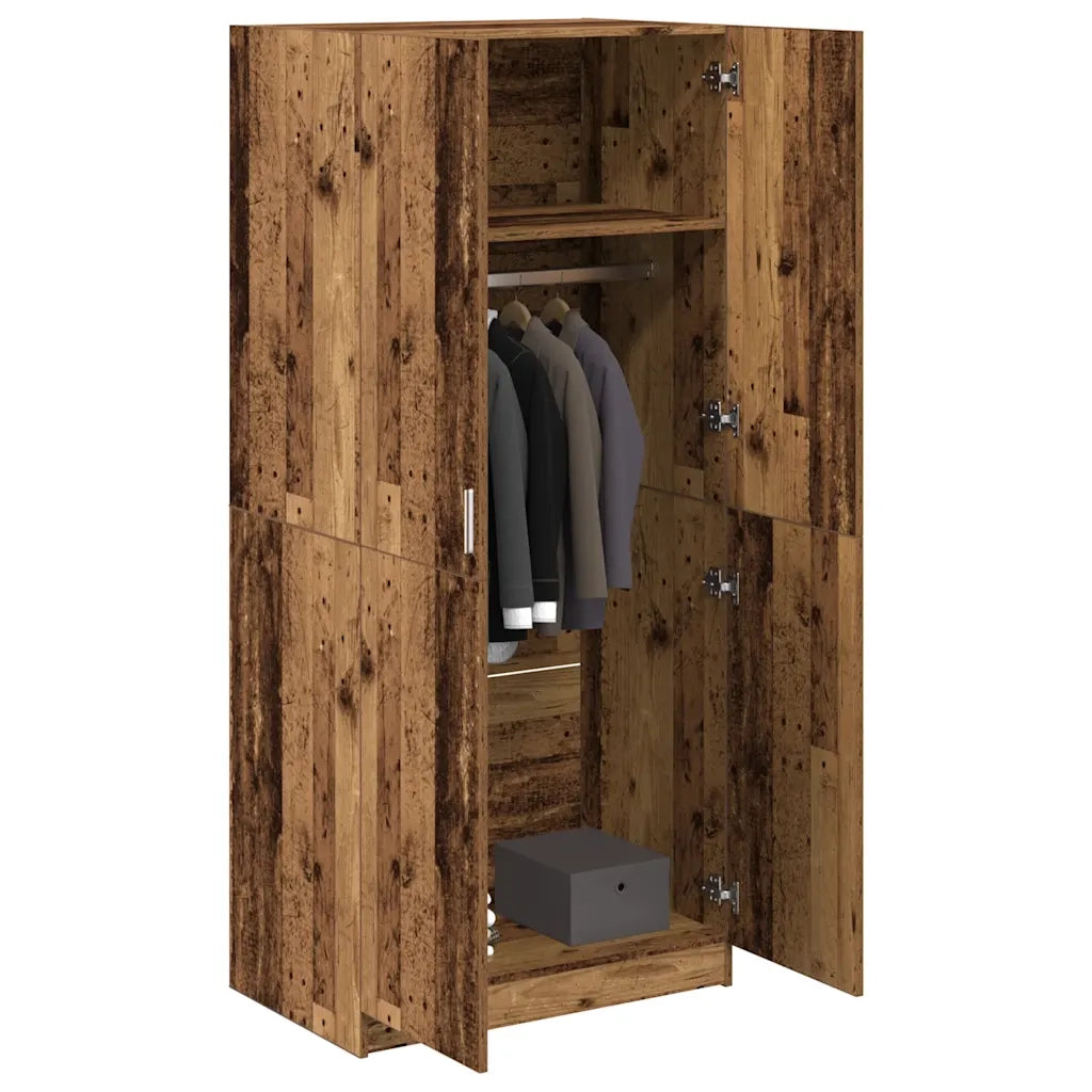 Armadio Legno Antico 80x52x180 cm in Truciolato CFW7522560