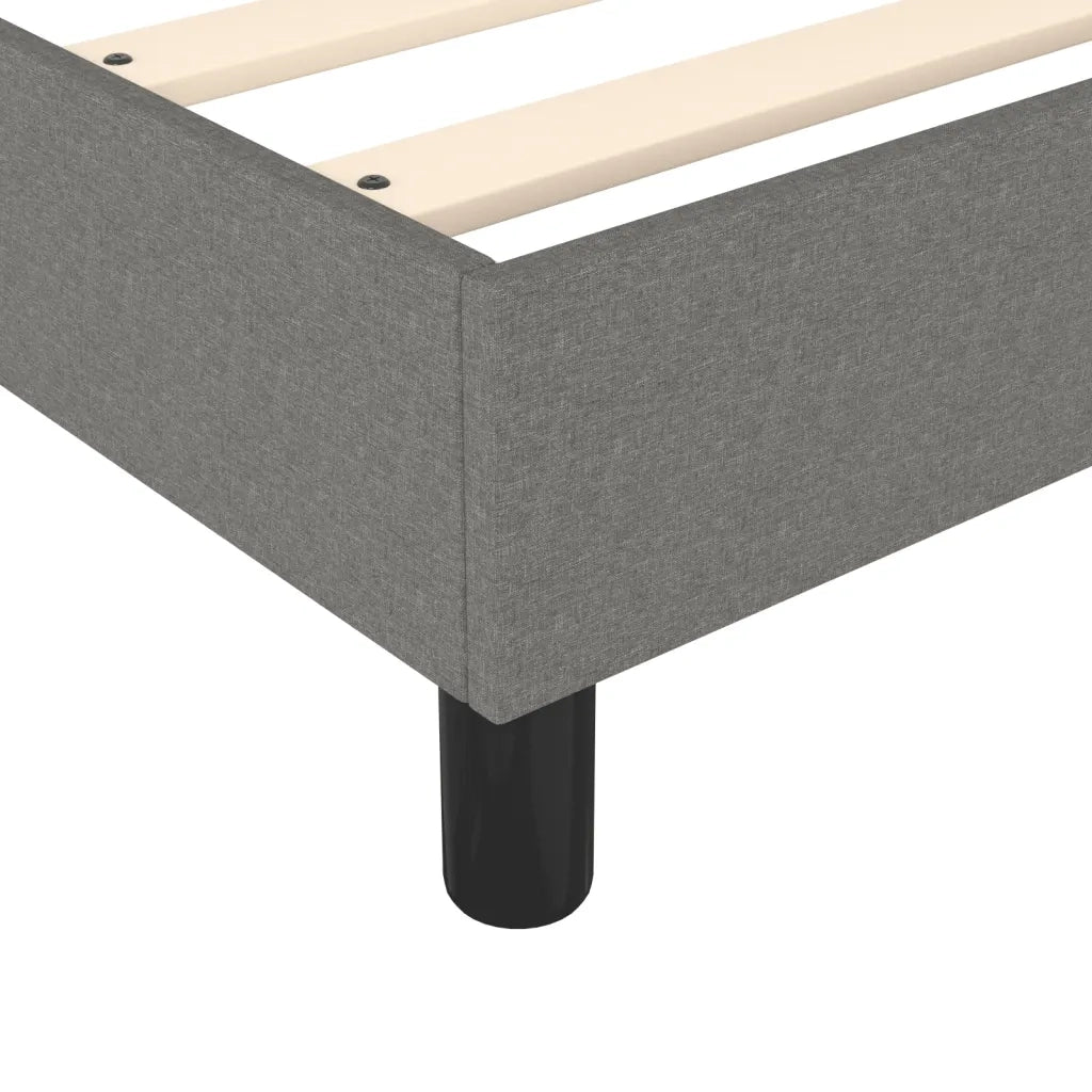 Giroletto a Molle con Materasso Grigio Scuro 80x200 cm Tessuto 3144030