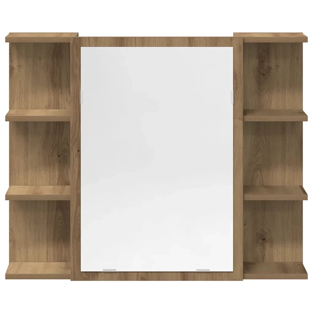 Set Mobili da Bagno 3 pz Rovere Artigianale Legno Multistrato 3328568