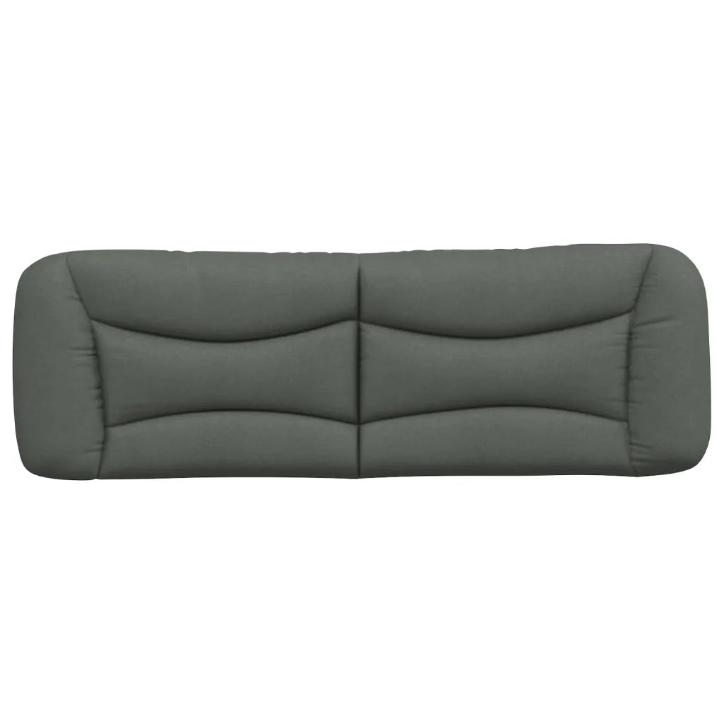 Cuscino Testiera Hvar Grigio Scuro 152 cm in Tessuto 374629