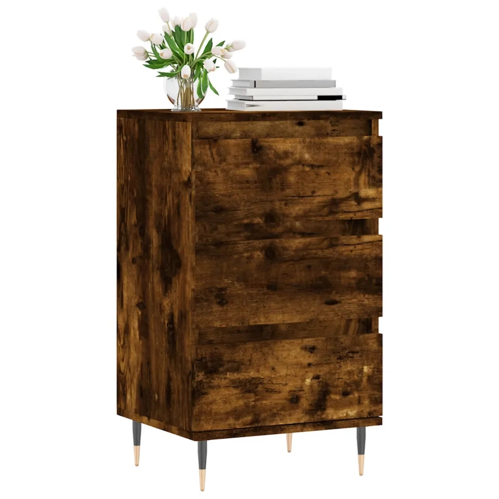 Credenza Rovere Fumo 40x35x70 cm in Legno Multistrato 831089