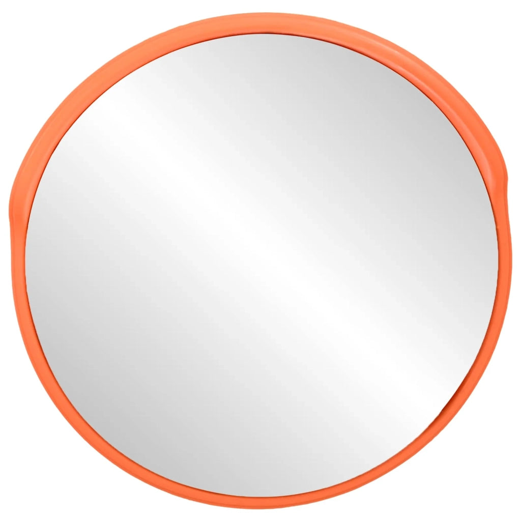Specchio stradale convesso per esterni arancione Ø30 cm in policarbonato 153081