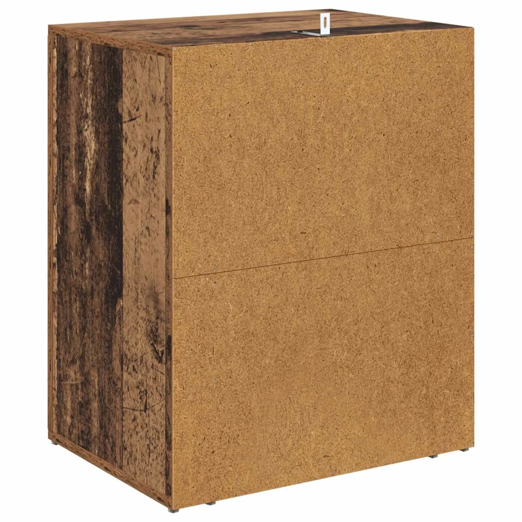 Armadio da Notte con cassetto Legno vecchio 35 x 50 x 60 cm 881078