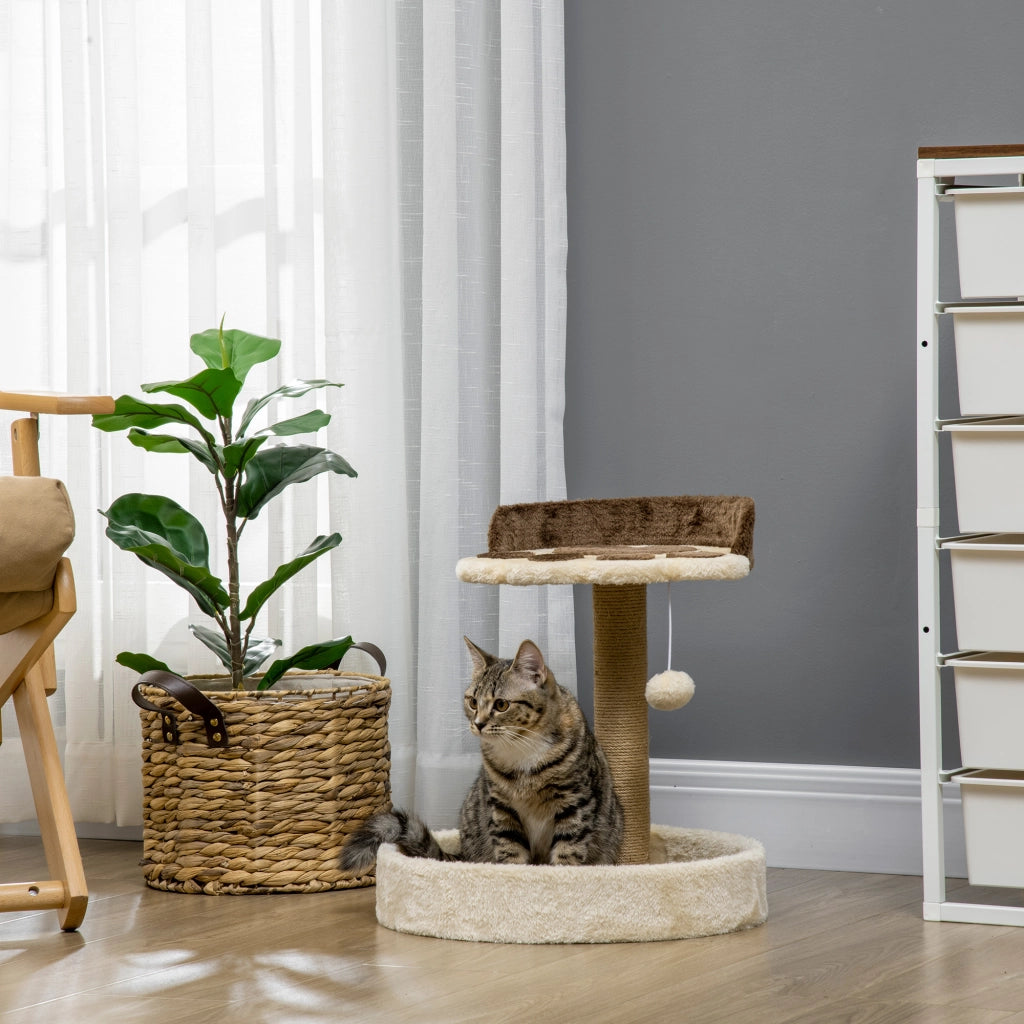 Tiragraffi a forma di zampa con piattaforme ¨C Minimal ¨C marrone 44 cm