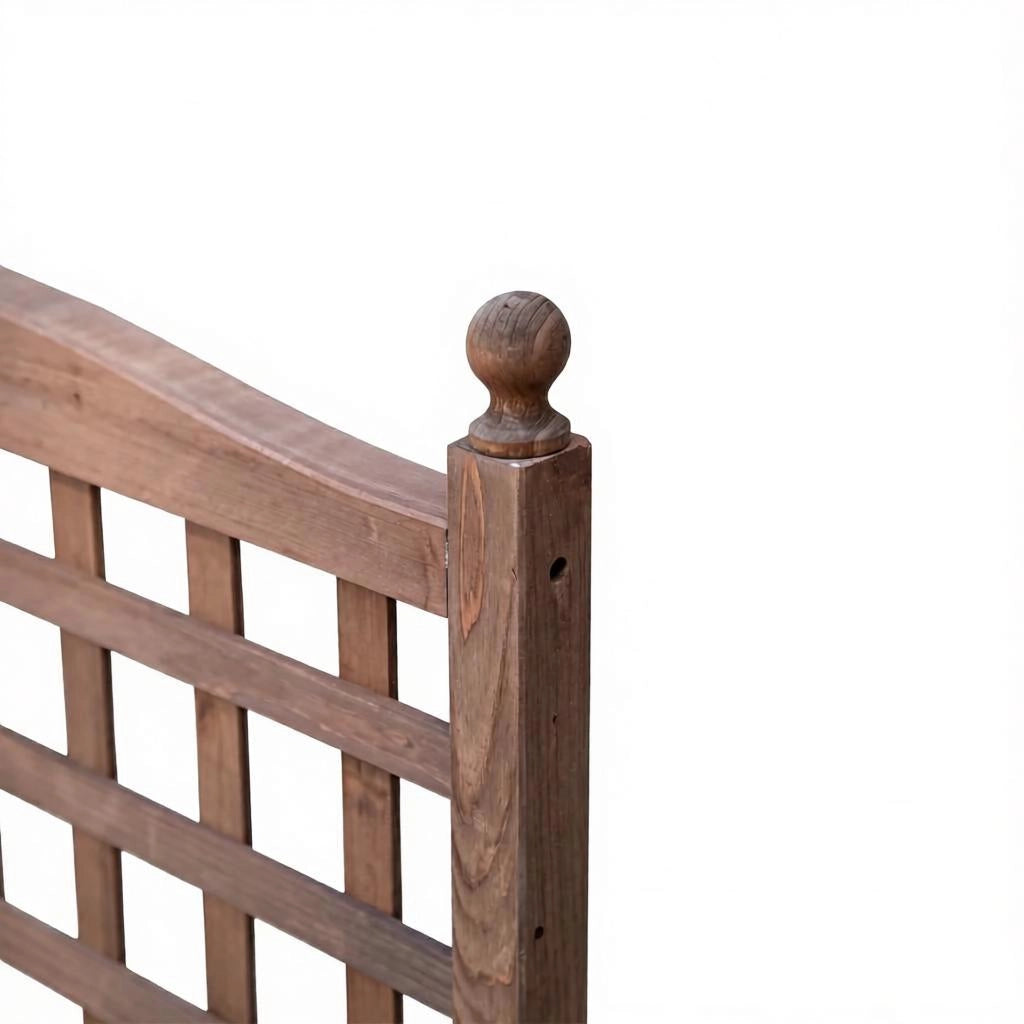 Fioriera da esterno con grigliato in legno di abete carbonizzato e inserto di drenaggio 64 × 28 × 120 cm