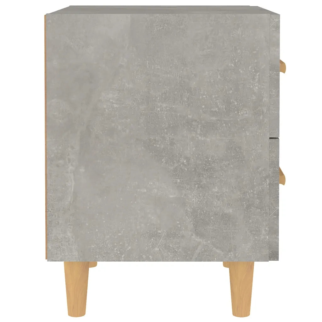 Comodino Grigio Cemento 40x35x47,5 cm 811978