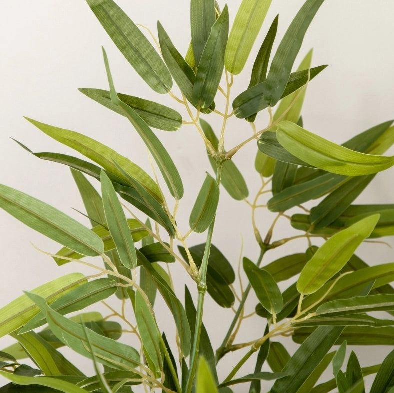 Pianta artificiale di bamb¨´ ULEVR 90 cm con 504 foglie, vaso incluso, verde