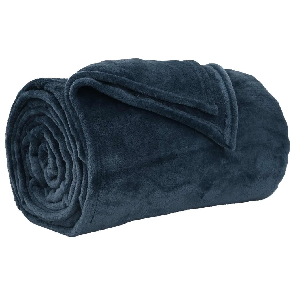 Coperta Blu navy 220 x 240 cm Panno