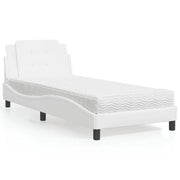 Giroletto senza Materasso Zadar Bianco 100x200 cm in Similpelle