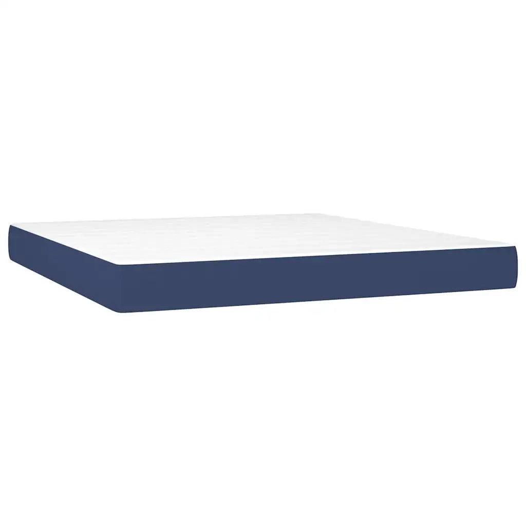 Giroletto a Molle con Materasso Blu 180x200 cm in Tessuto 3128627
