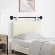 Testiera sospesa Con luce LED Crema Tessuto in Cords 3424283