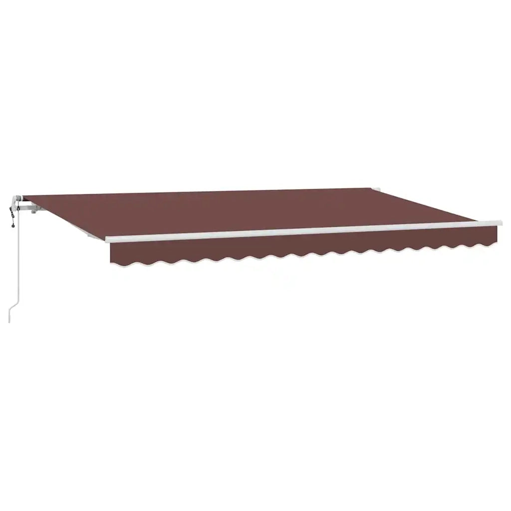 Tenda Retrattile Marrone 400 x 200 cm Tessuto 3329821