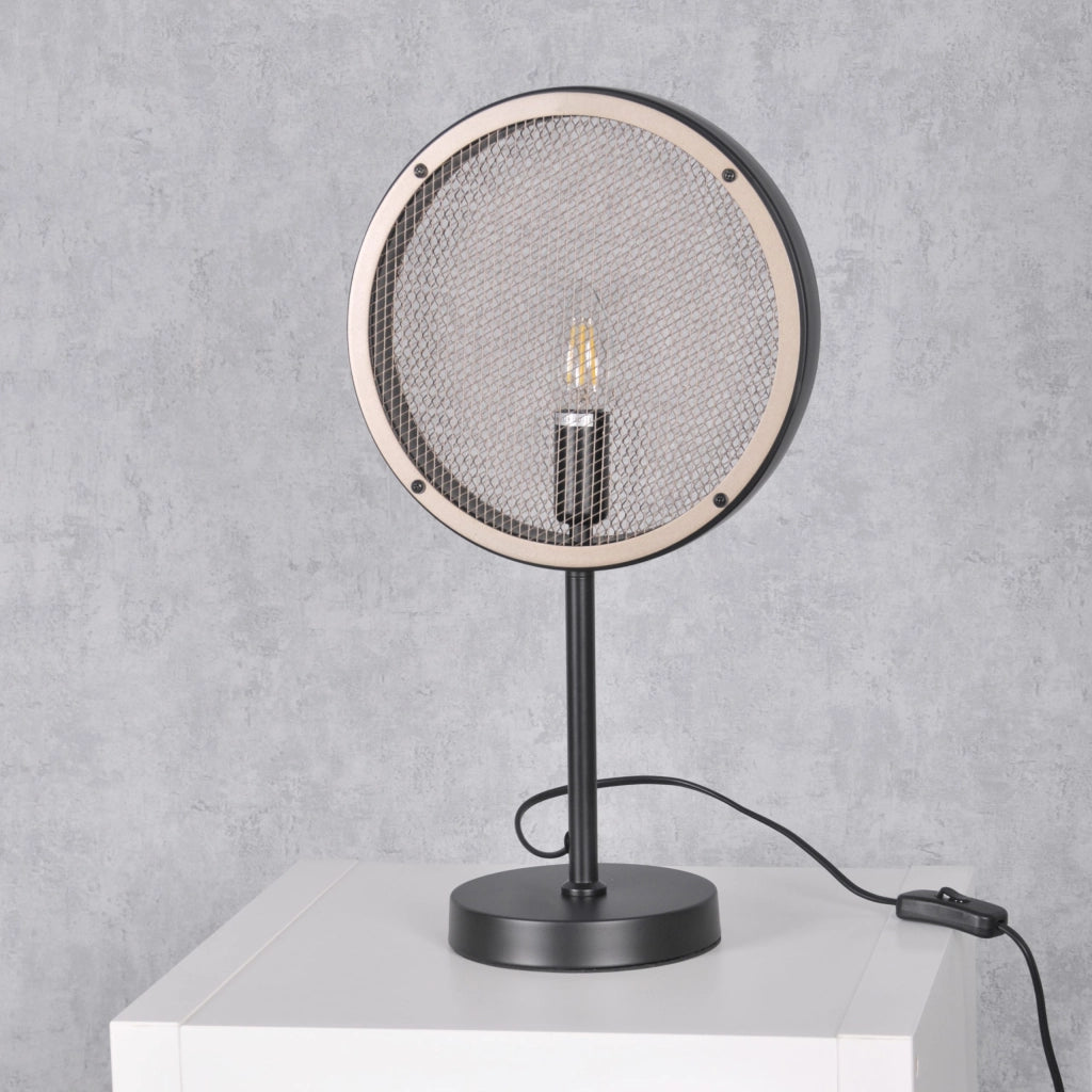 Lampada da tavolo Polux Arete E14 nero/marrone 312914