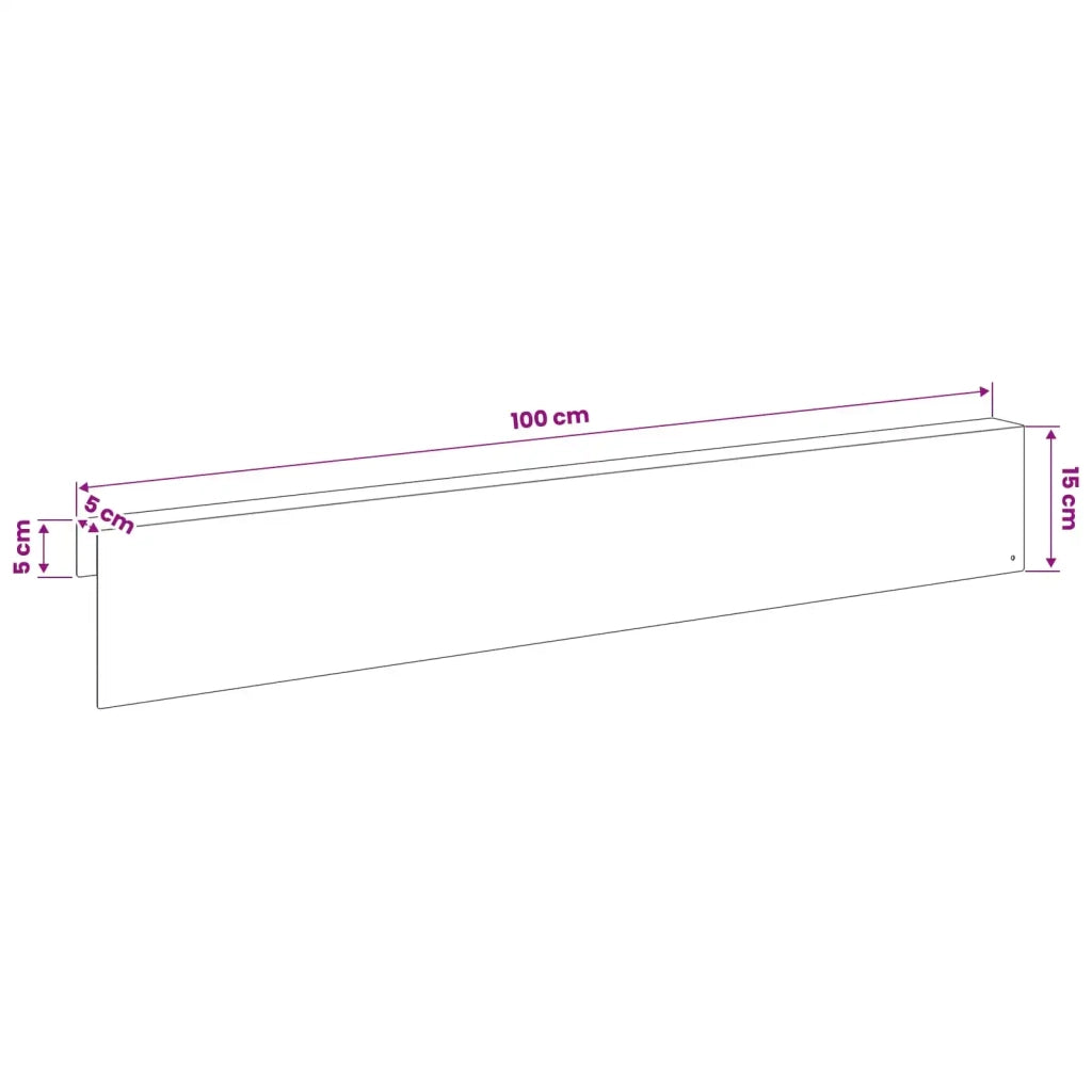 Profilo di copertura per giardino 10 pz 100 x 5 x 15 cm 8012945