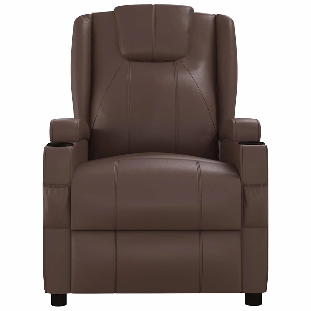 Divano Sedia-Poltrona Massaggiante Marrone in Similpelle 872869