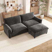 Divano Modulare con Contenitore; Grigio