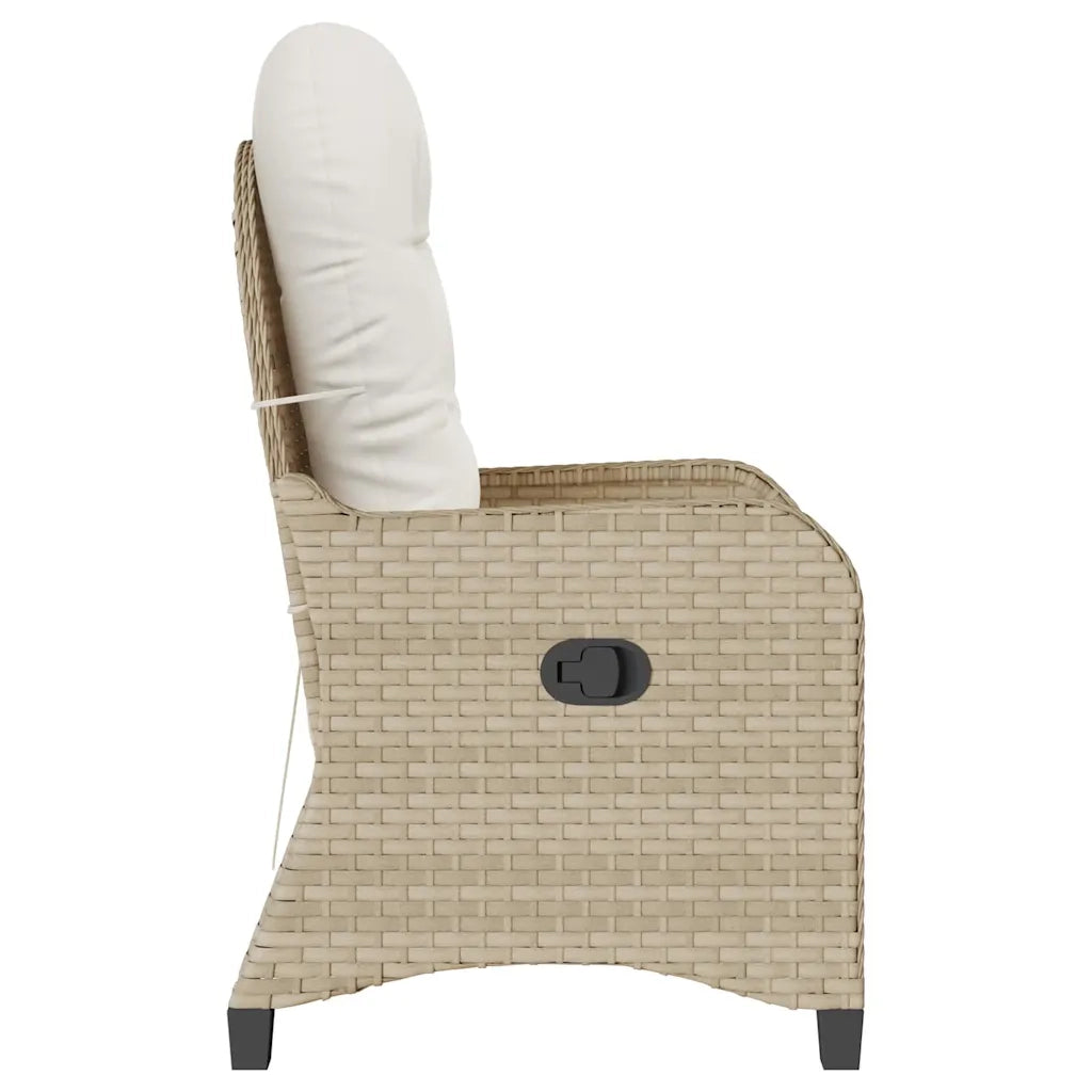 Divano Sedia-Poltrona reclinabile Beige polyrattan