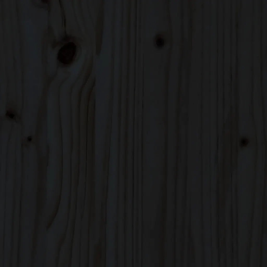 Sgabelli da Bar 2pz Neri 40x36x75 cm in Legno Massello di Pino 825349