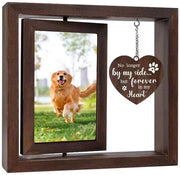Fotolijst Rotativa 360° in Legno - Per Ricordi di Cane/Gatto - Cornice Esterna 23x20,5cm - Cornice Interna 14x9cm - Materiale di Alta Qualità - Lijst di Ricordo