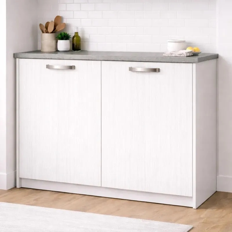 Anta per mobili in Legno nobilitato Compresa di Maniglia 72x40 Bianco Frassino
