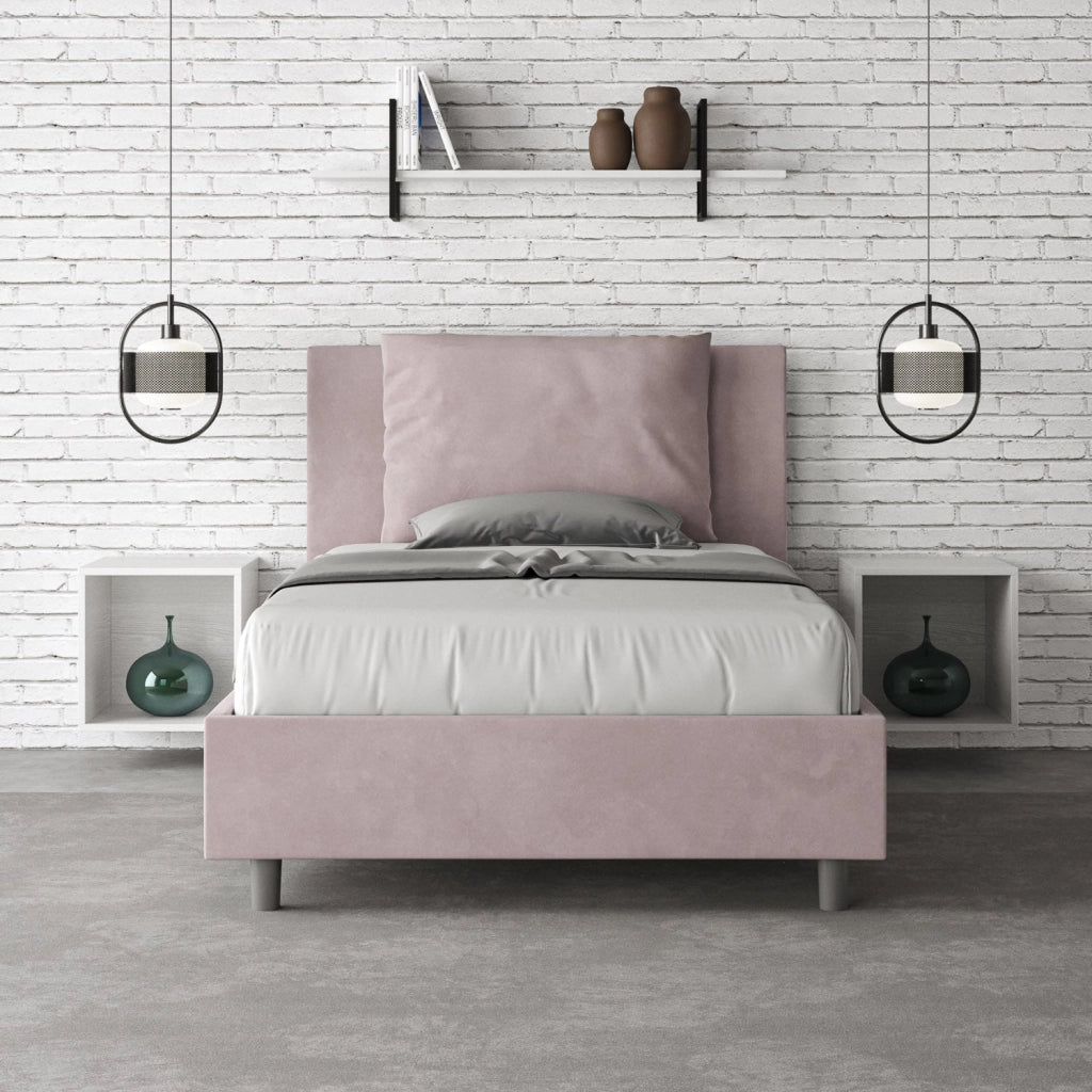 Letto 1 Piazza e Mezzo 130x190 cm Senza Rete Antea Glicine