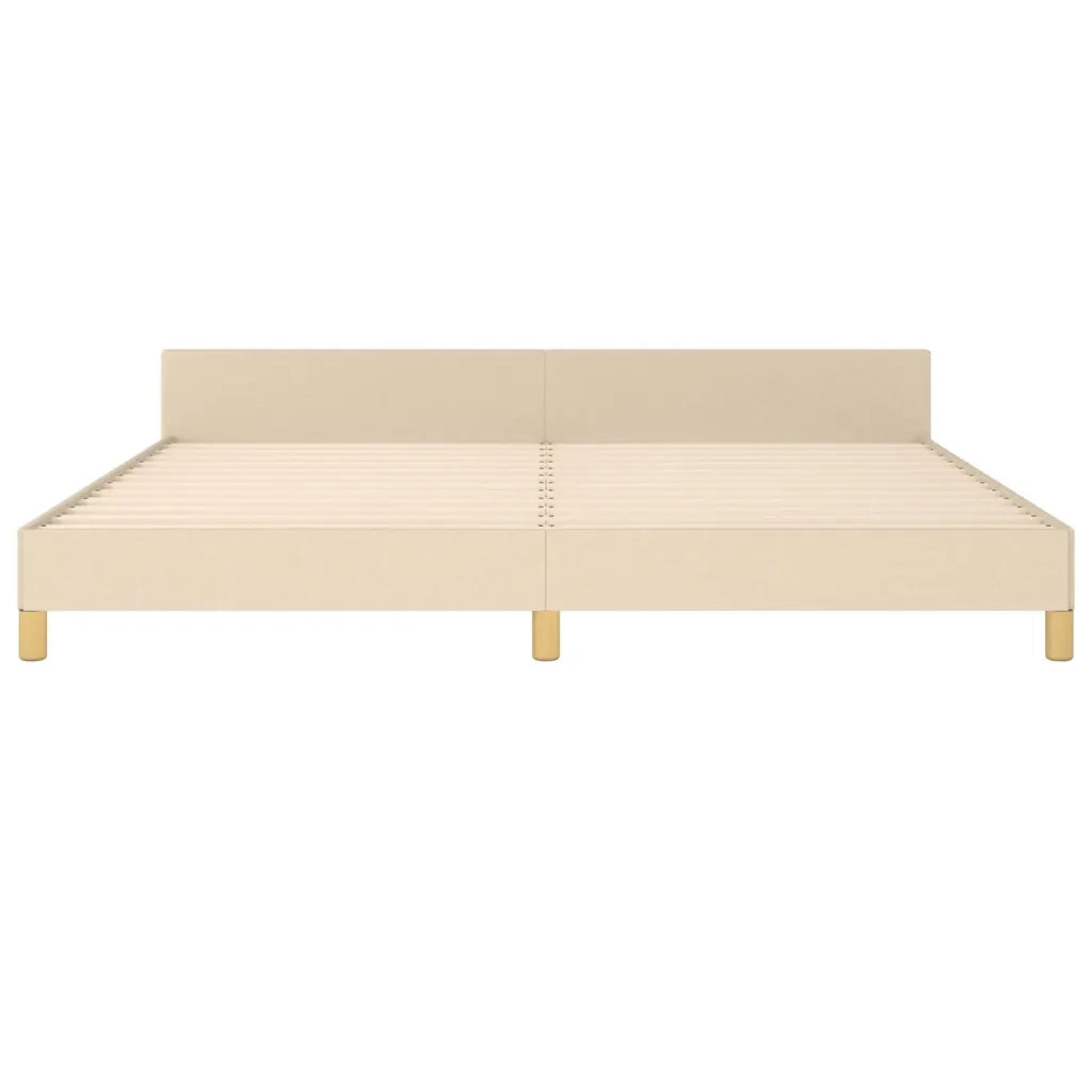 Giroletto senza Materasso Crema 200x200 cm in Tessuto