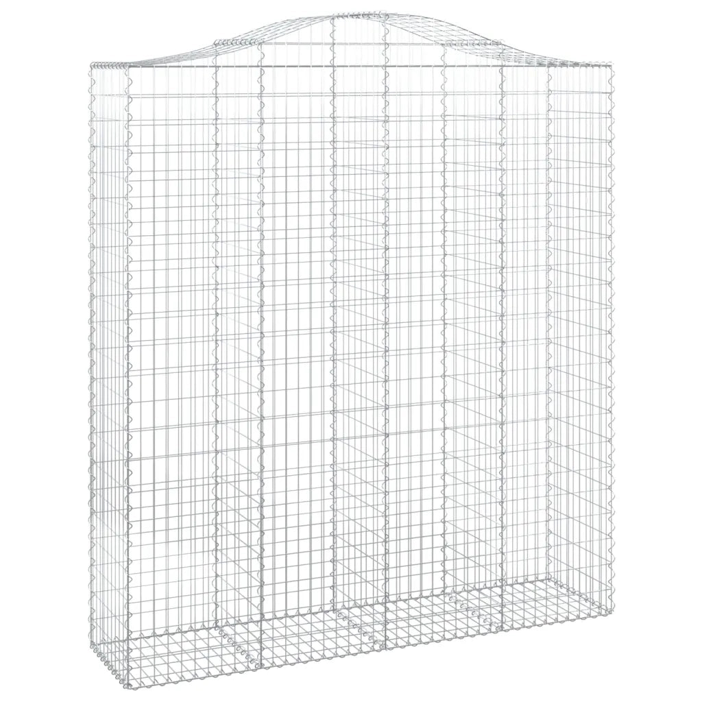 Cesti Gabbioni ad Arco 9 pz 200x50x220/240 cm Ferro Zincato 3145773