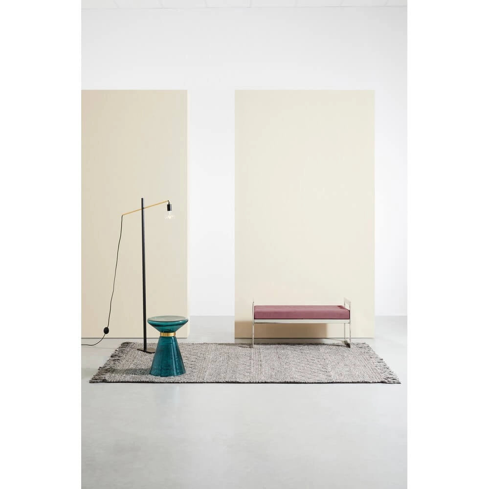 Tappeto in Lana Tessuto a Mano con Rombi e Frange 160x230 - MORGAN