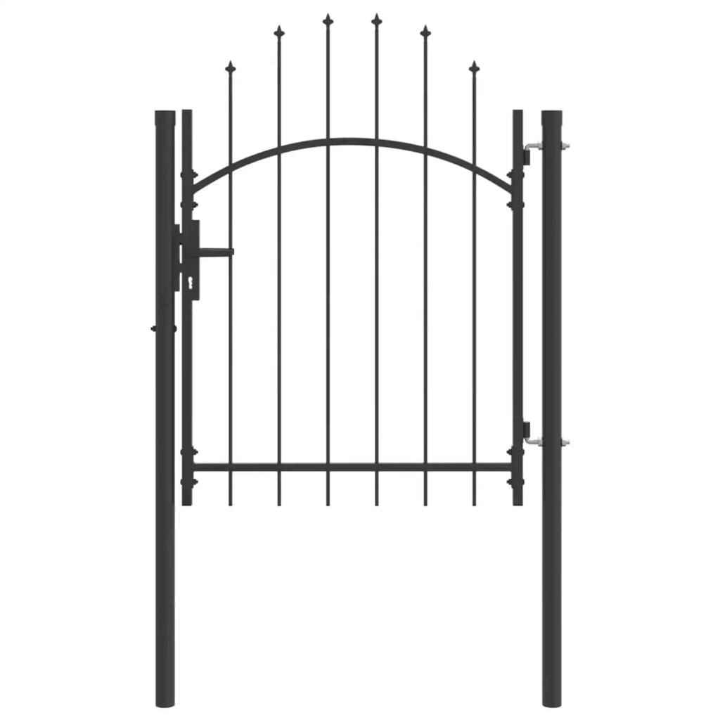 Cancello da giardino Woerden Grigio 100 x 100 cm Acciaio 42008897