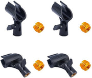 Clip per Microfono Universale con Design Regolabile - 4 Pezzi - Adatto per Streaming Live - Podcasting - Disegno Flessibile - Clip per Microfono