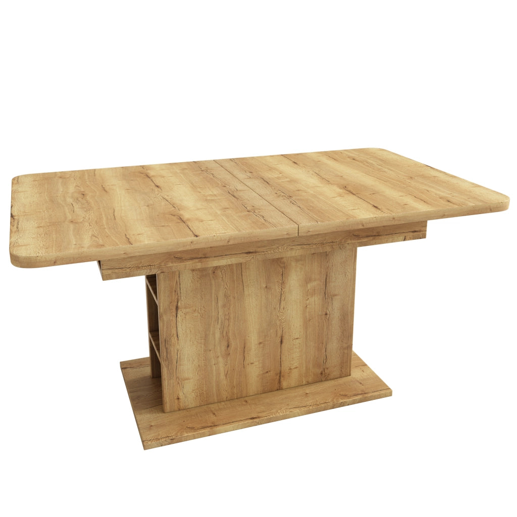 TAVOLO da pranzo allungabile 110/130 x 70 x 75 cm naturale in truciolare e metallo